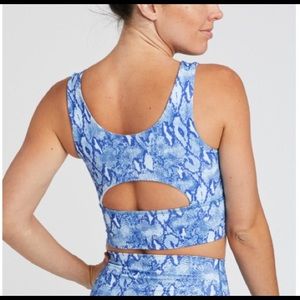 DYI / Soul Cycle Snakeskin Elevate Bra size M